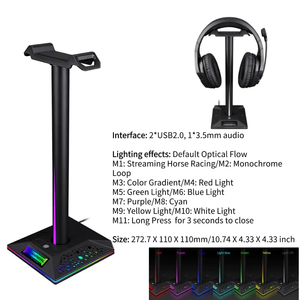 Soporte para Auriculares Gaming RGB