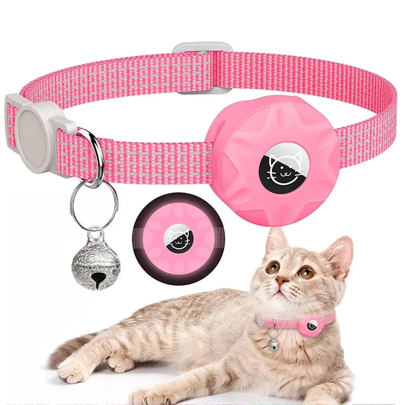 Collar de Gato con Estuche de Silicona y Rastreador