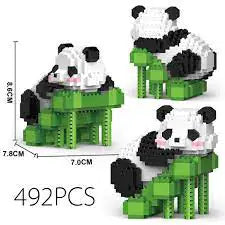 Set de Bloques de Construcción Mini Panda