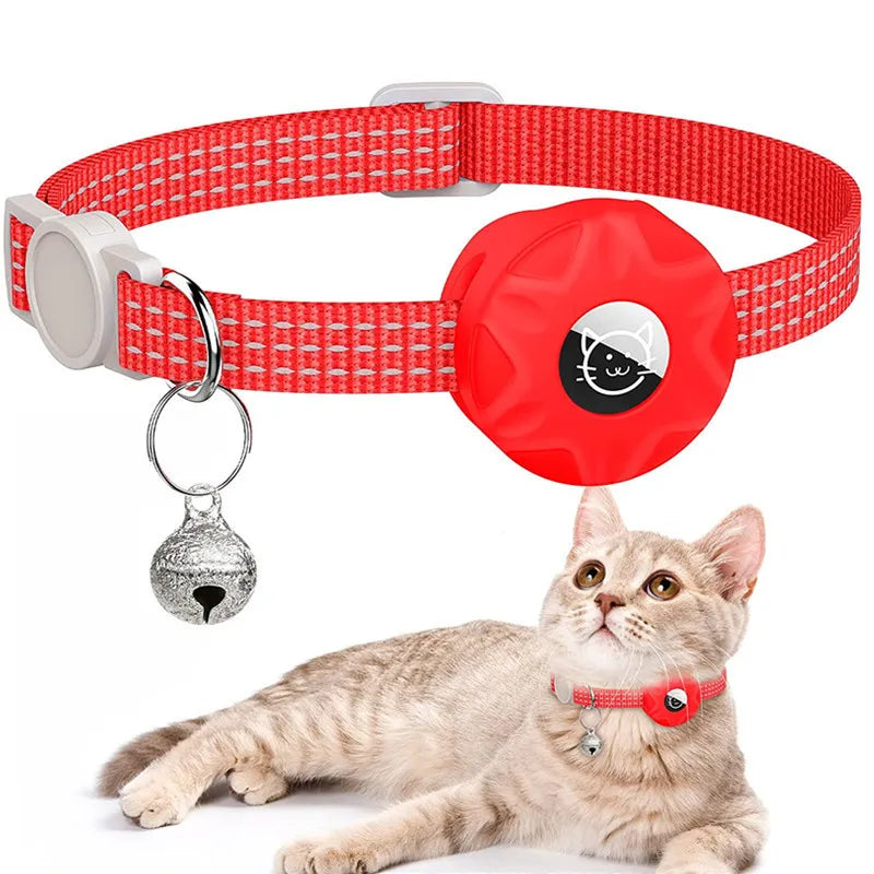 Collar de Gato con Estuche de Silicona y Rastreador