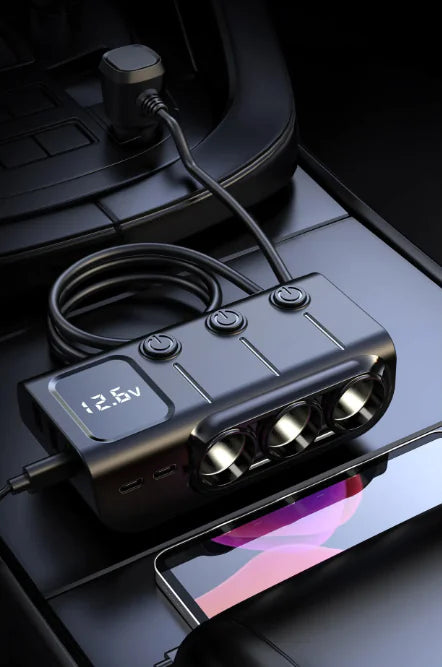 Cargador de Coche USB de 3 Puertos