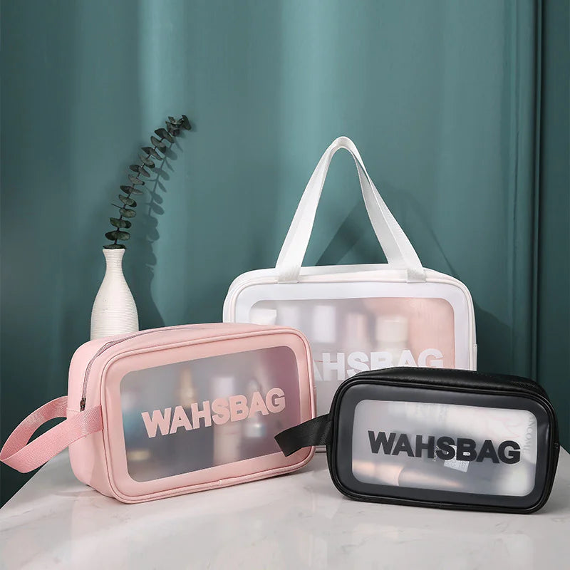 Juego de Bolsas Transparentes para Maquillaje y Aseo