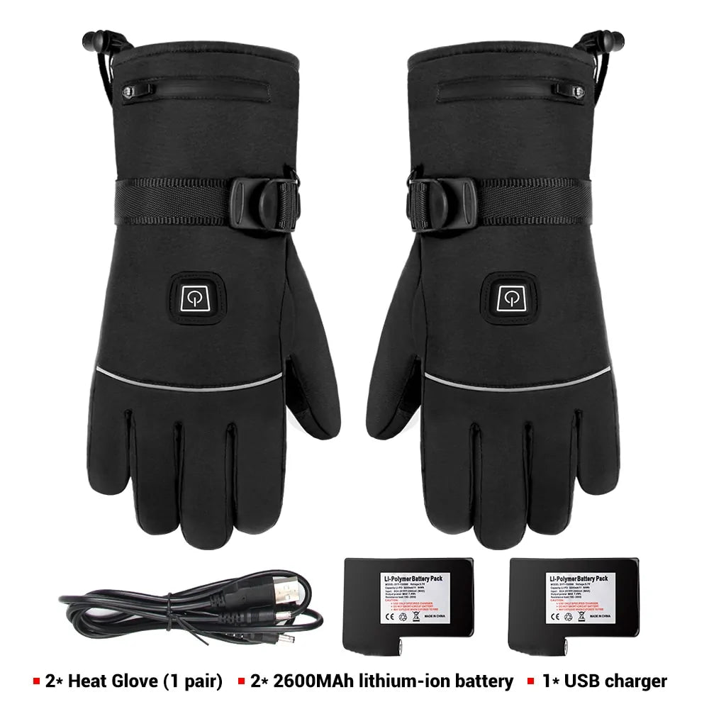 Guantes Calefactables Impermeables para Motocicleta