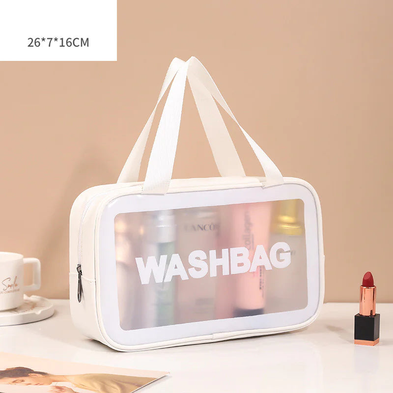 Juego de Bolsas Transparentes para Maquillaje y Aseo