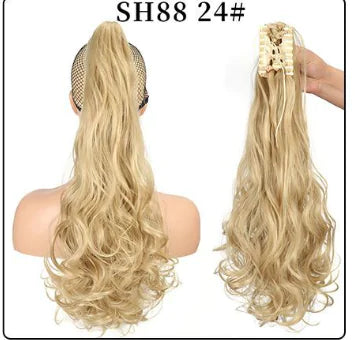 Fluffy Natural Lifelike Claw Clip Ponytail Wholesale