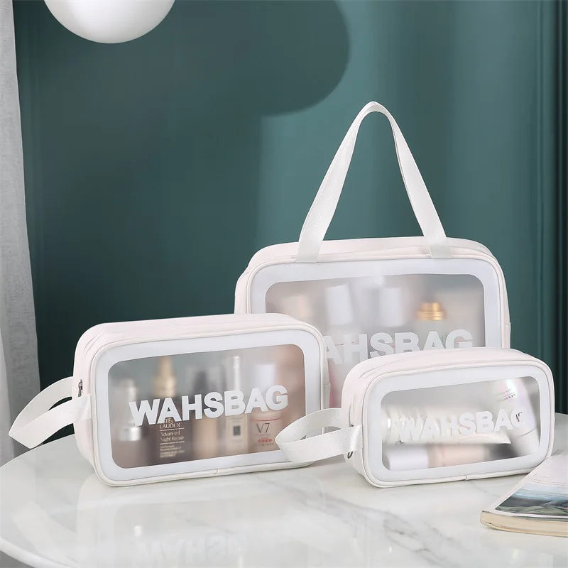 Juego de Bolsas Transparentes para Maquillaje y Aseo