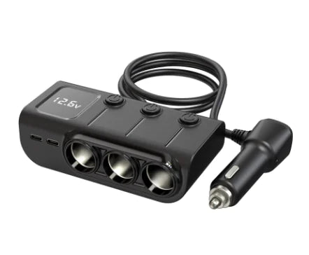 Cargador de Coche USB de 3 Puertos