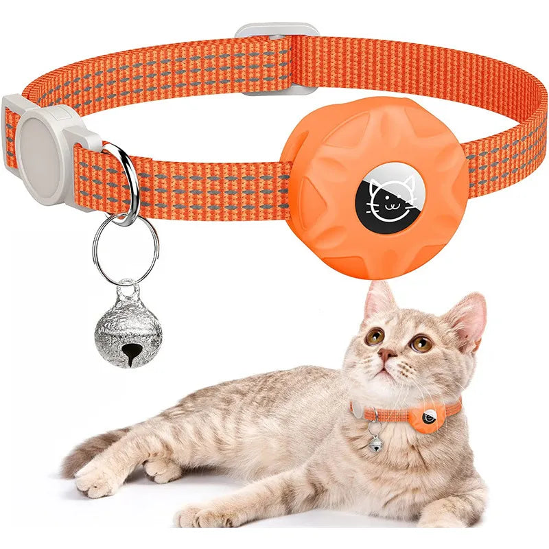 Collar de Gato con Estuche de Silicona y Rastreador