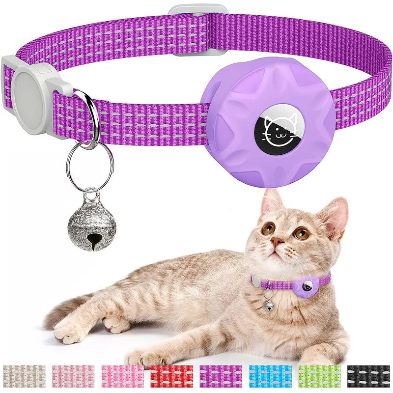 Collar de Gato con Estuche de Silicona y Rastreador