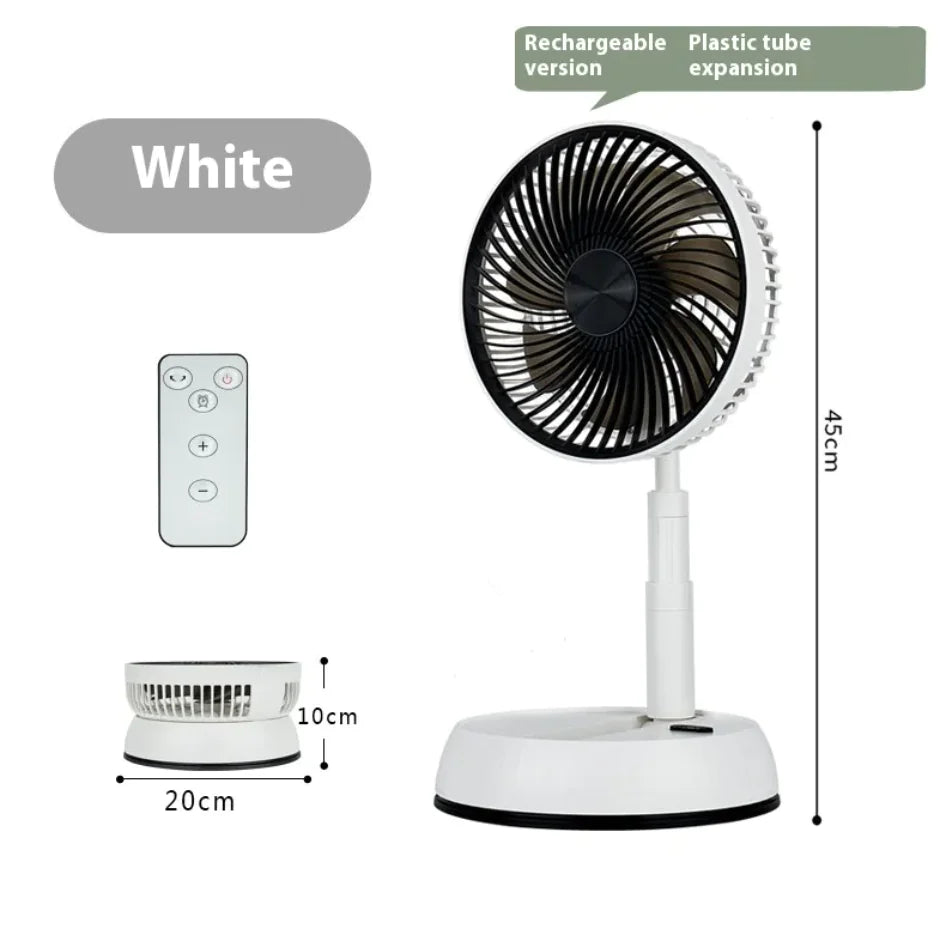 Ventilador Silencioso Plegable con Control Remoto USB