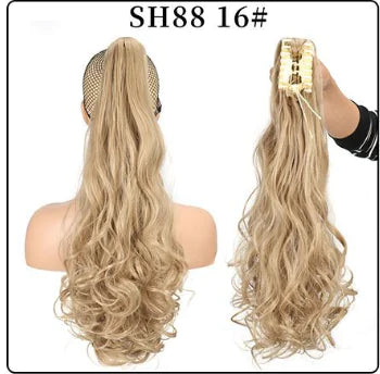 Fluffy Natural Lifelike Claw Clip Ponytail Wholesale