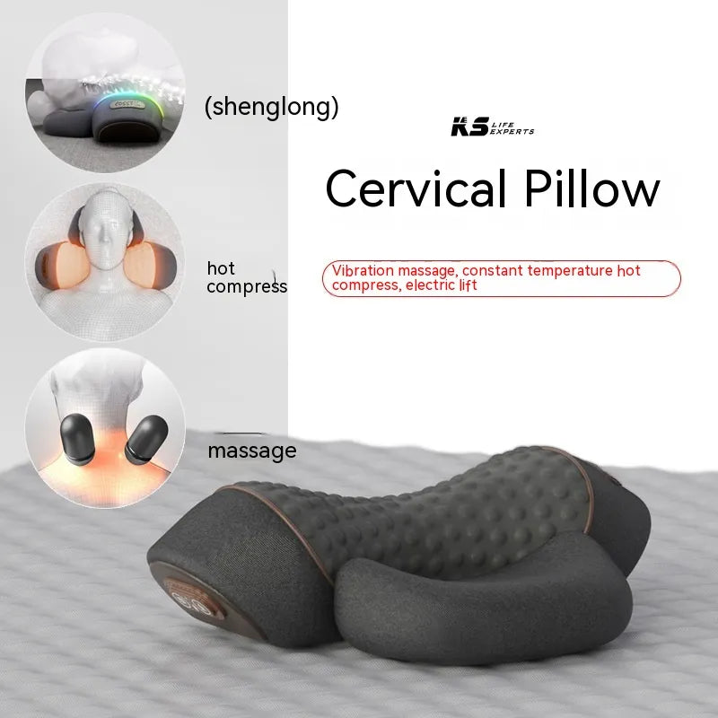 Almohada de Masaje con Calefacción para el Cuidado de la Columna Cervical