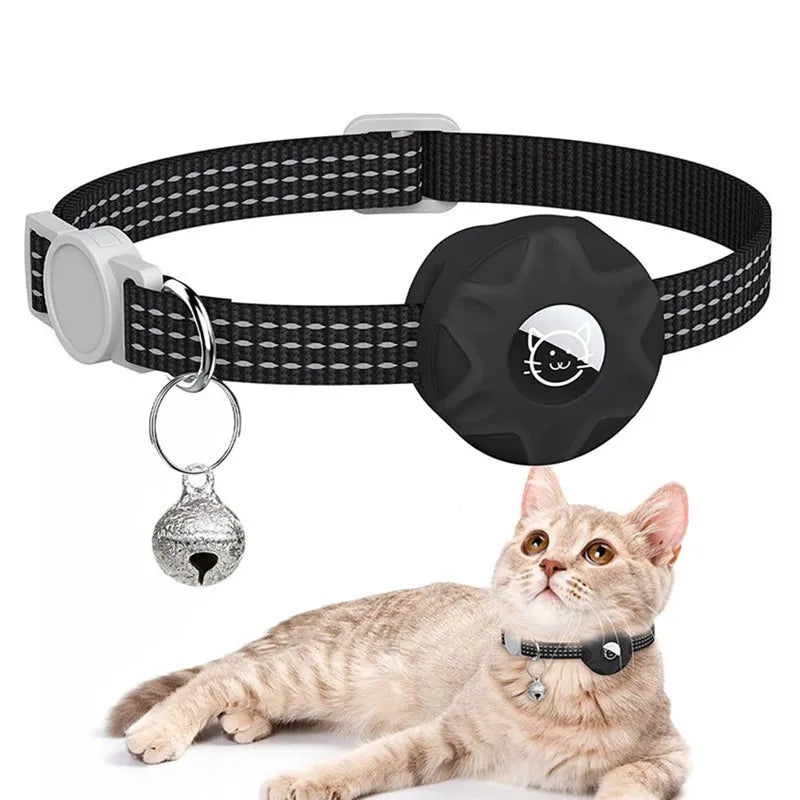 Collar de Gato con Estuche de Silicona y Rastreador